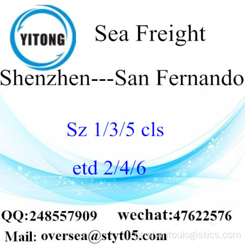 Shenzhen Port LCL Consolidação a San Fernando